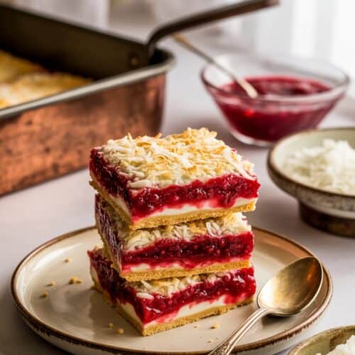 Raspberry Coconut Bars