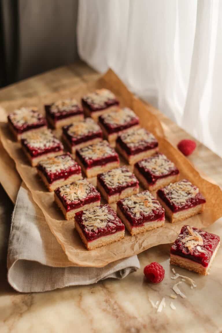 Raspberry Coconut Bars