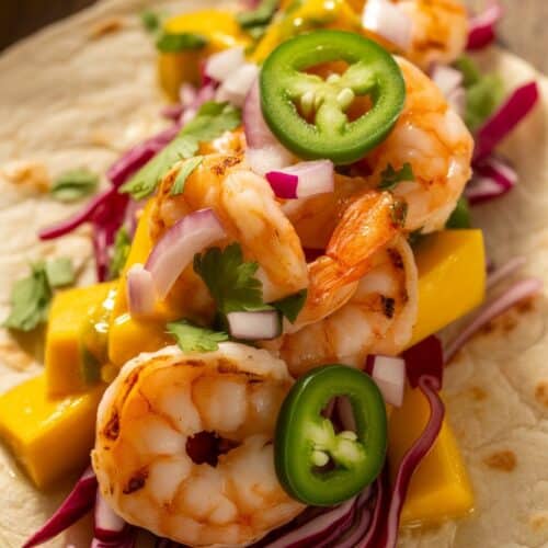 Shrimp Tacos With Mango Salsa