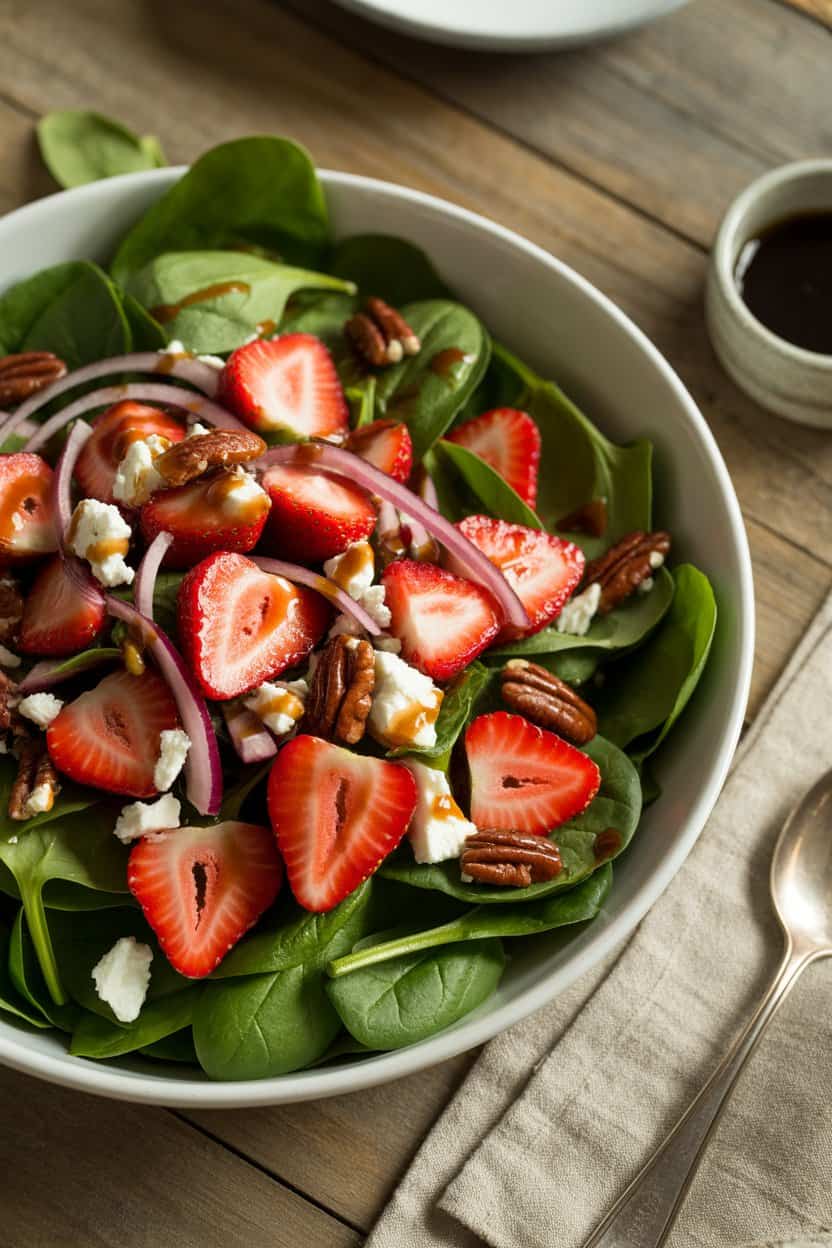 Strawberry Spinach Salad