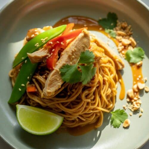 Thai Peanut Chicken Noodles