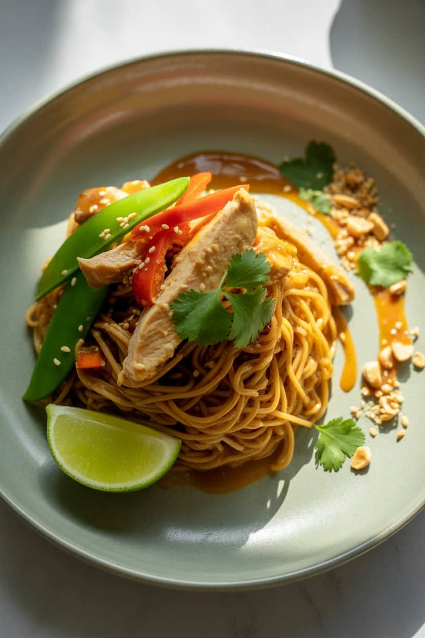 Thai Peanut Chicken Noodles