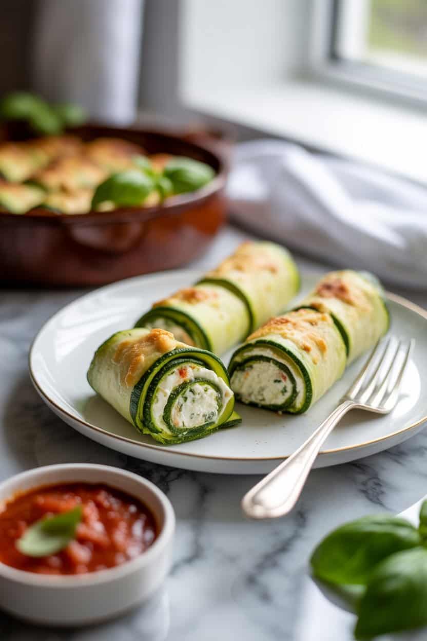 Zucchini Rollups With Ricotta