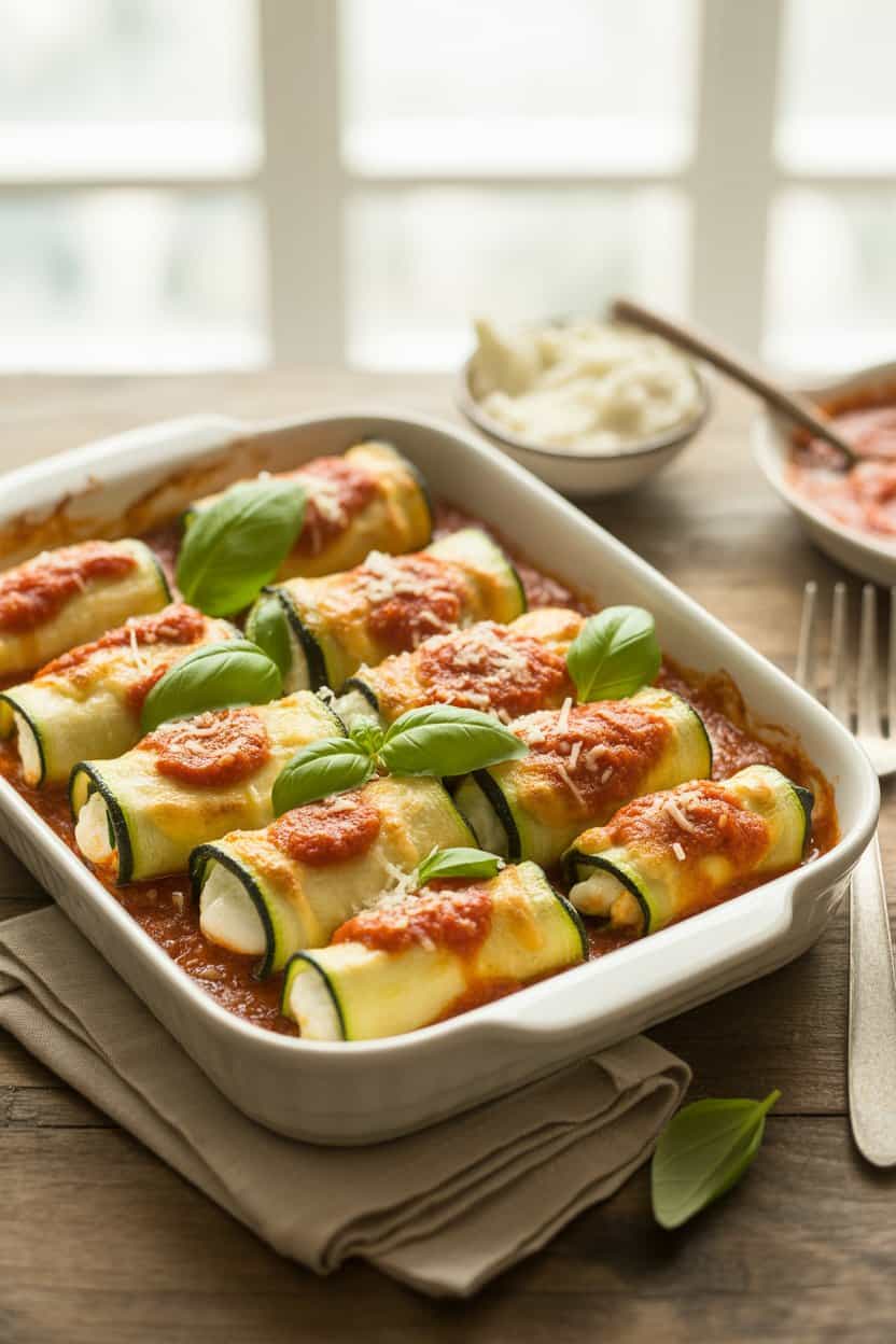 Zucchini Rollups With Ricotta