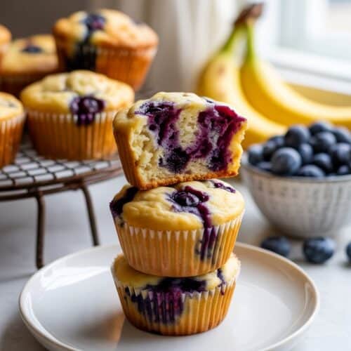 banana blueberry muffins
