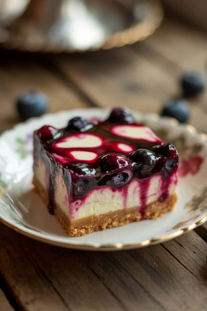 blueberry cheesecake bar