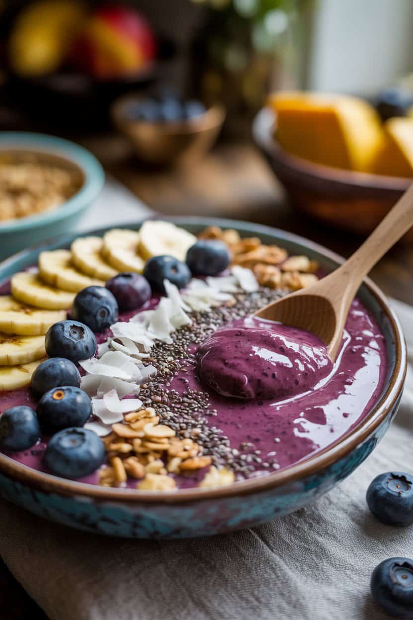 blueberry smoothie bowl