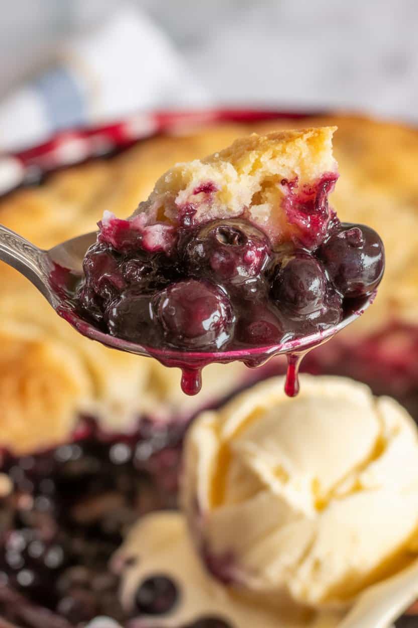 easy blueberry cobbler