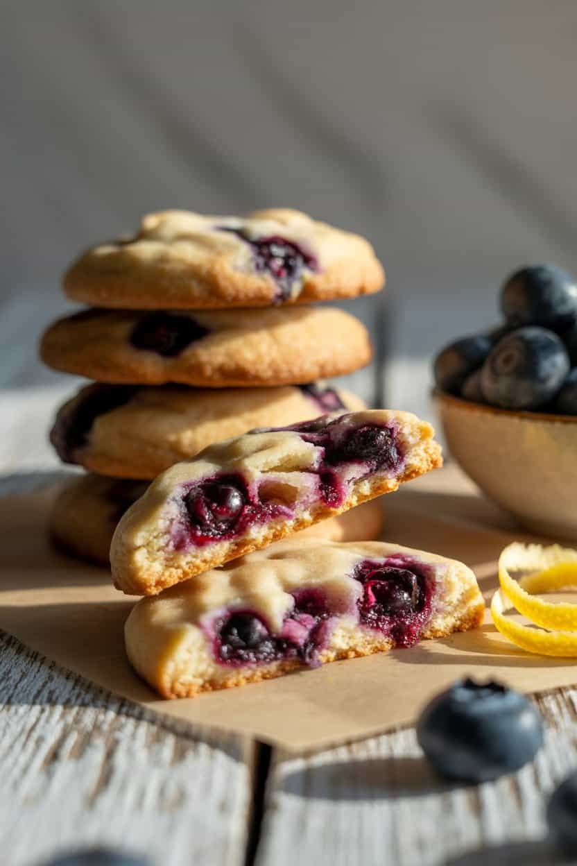 easy blueberry cookies