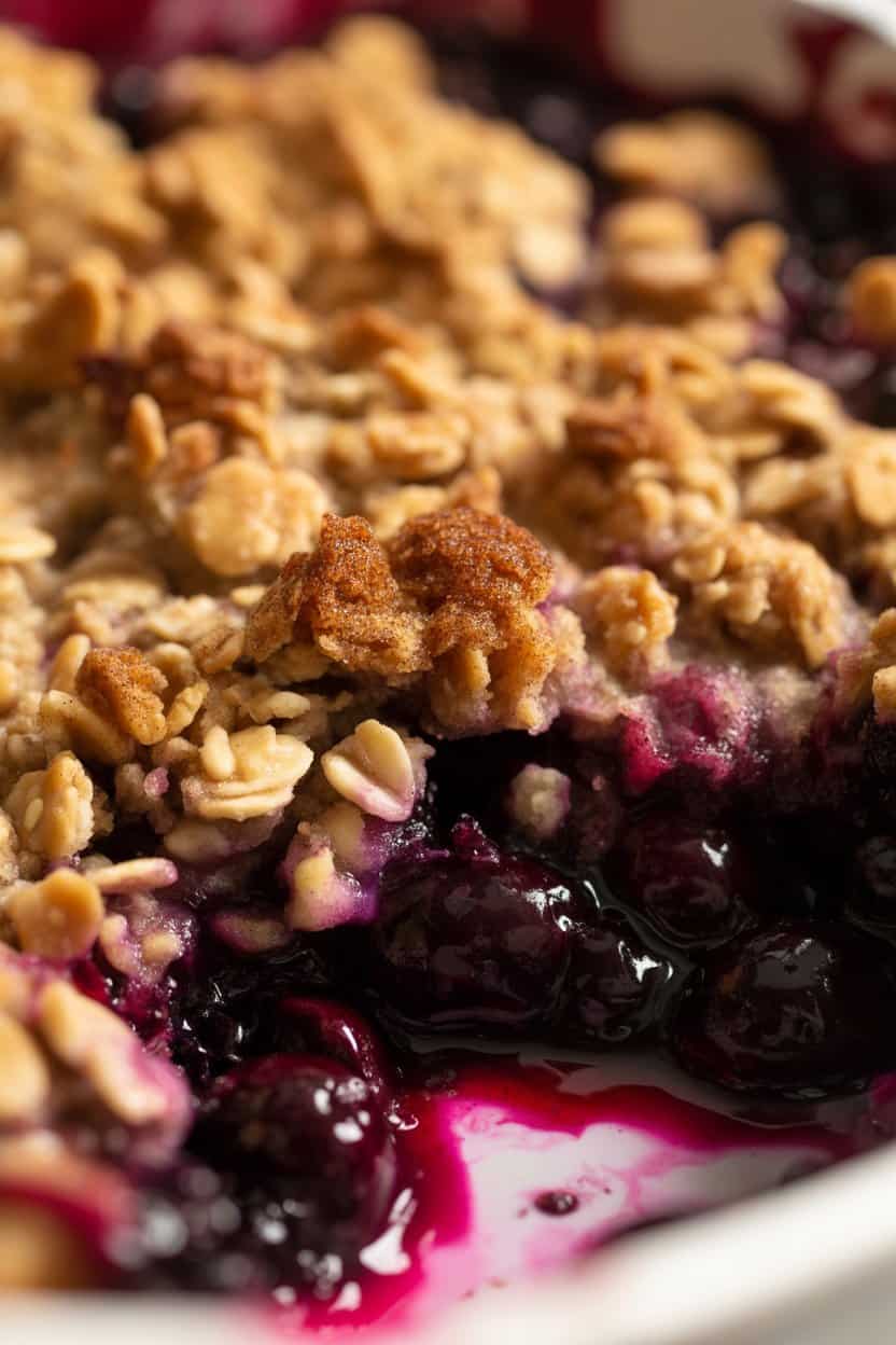 easy blueberry crisp
