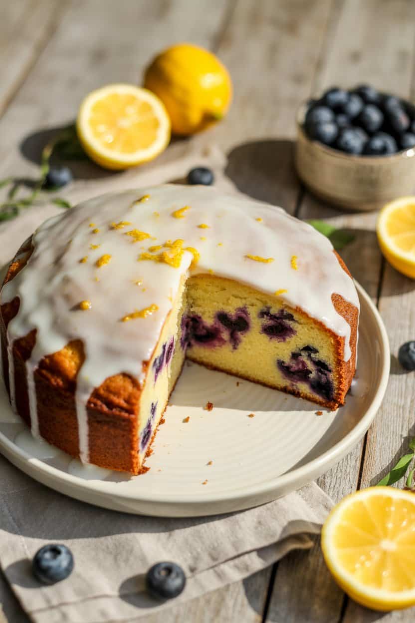 lemon blueberry cake