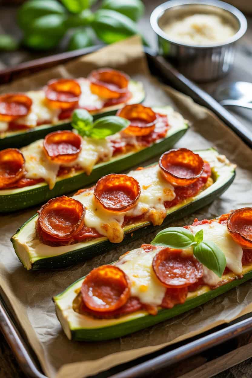 zucchini pizza boats
