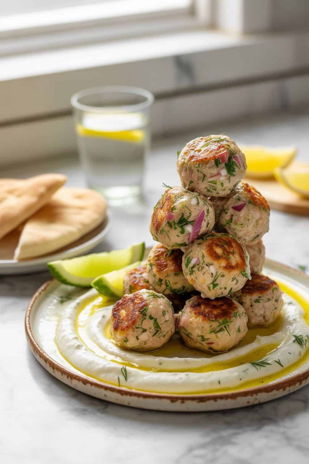 Greek Chicken Meatballs