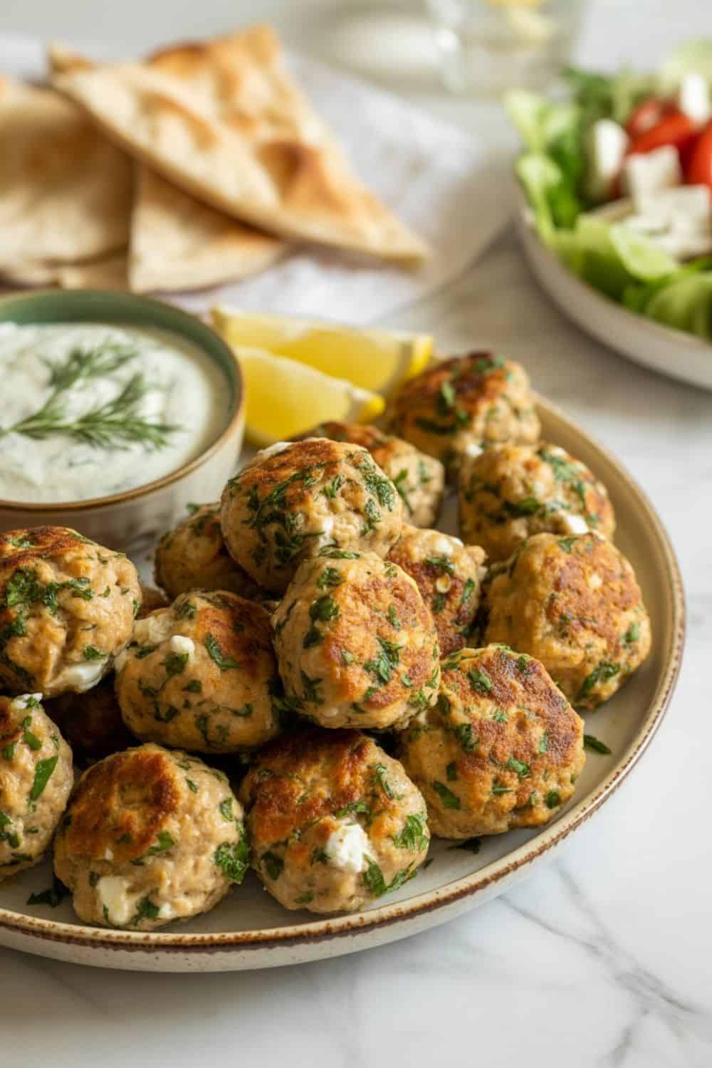 Greek Chicken Meatballs