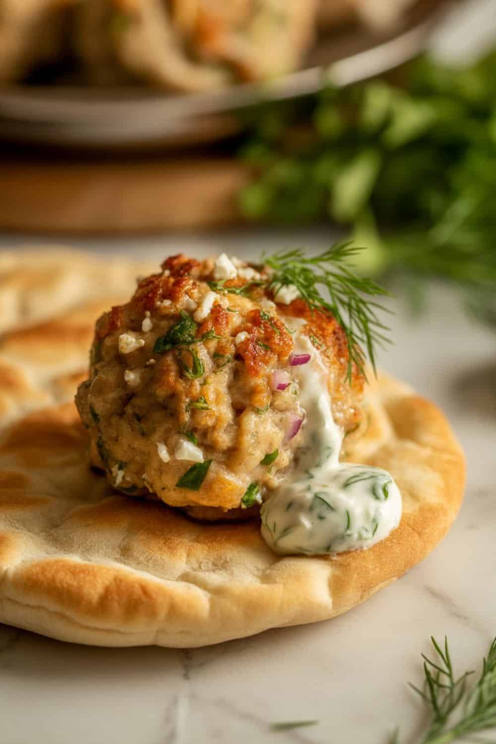 Greek Chicken Meatballs