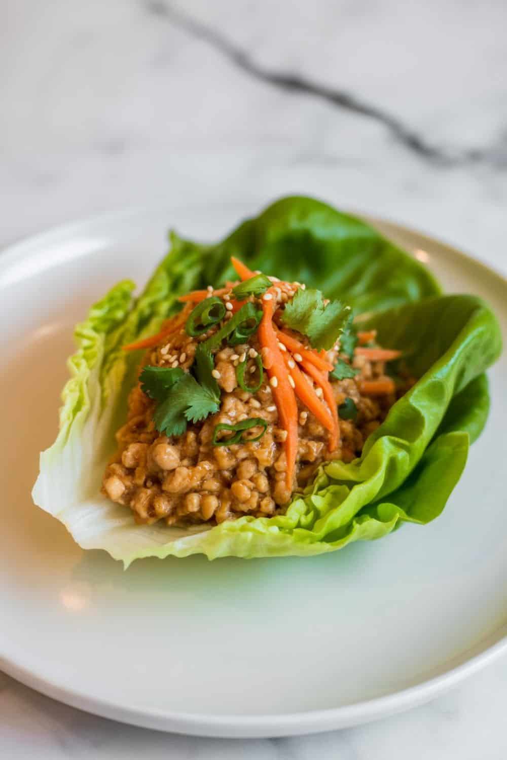 Thai Chicken Lettuce Wraps