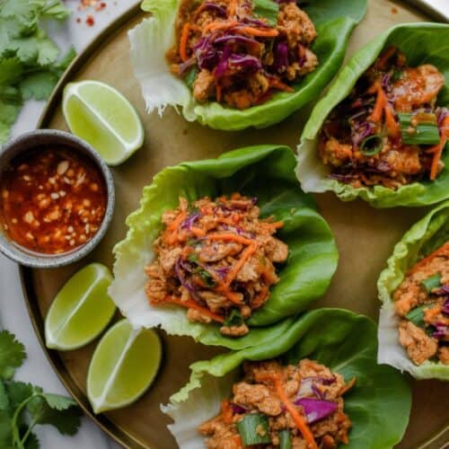 Thai Chicken Lettuce Wraps