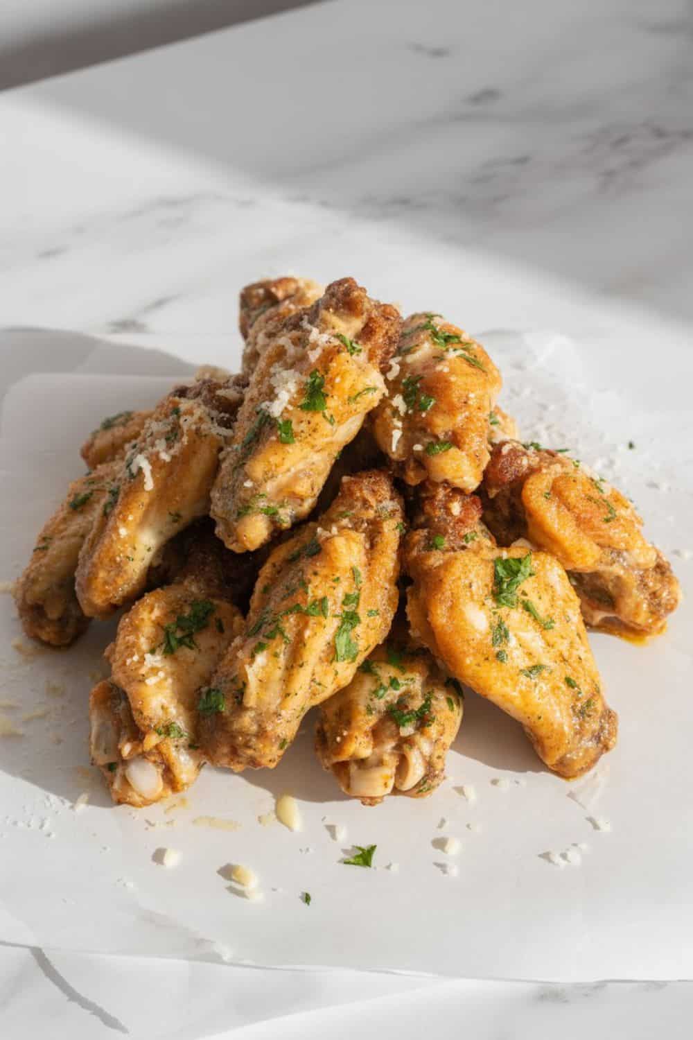 Air Fryer Garlic Parmesan Wings
