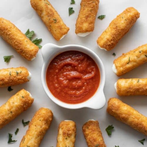 Easy Air Fryer Mozzarella Sticks