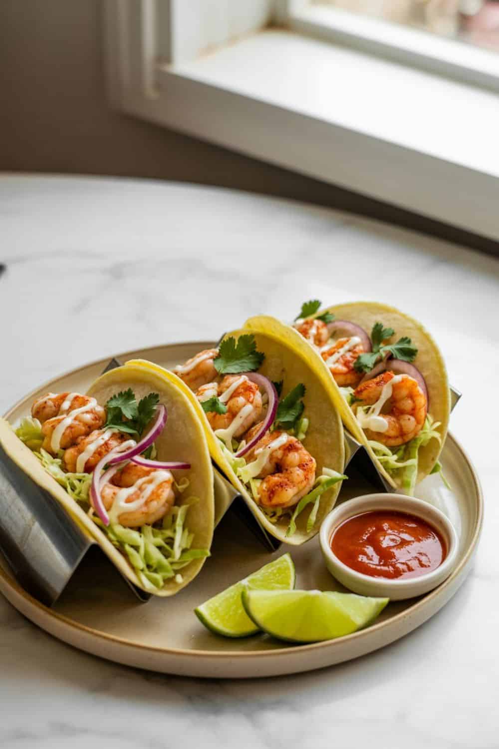 Quick Air Fryer Shrimp Tacos