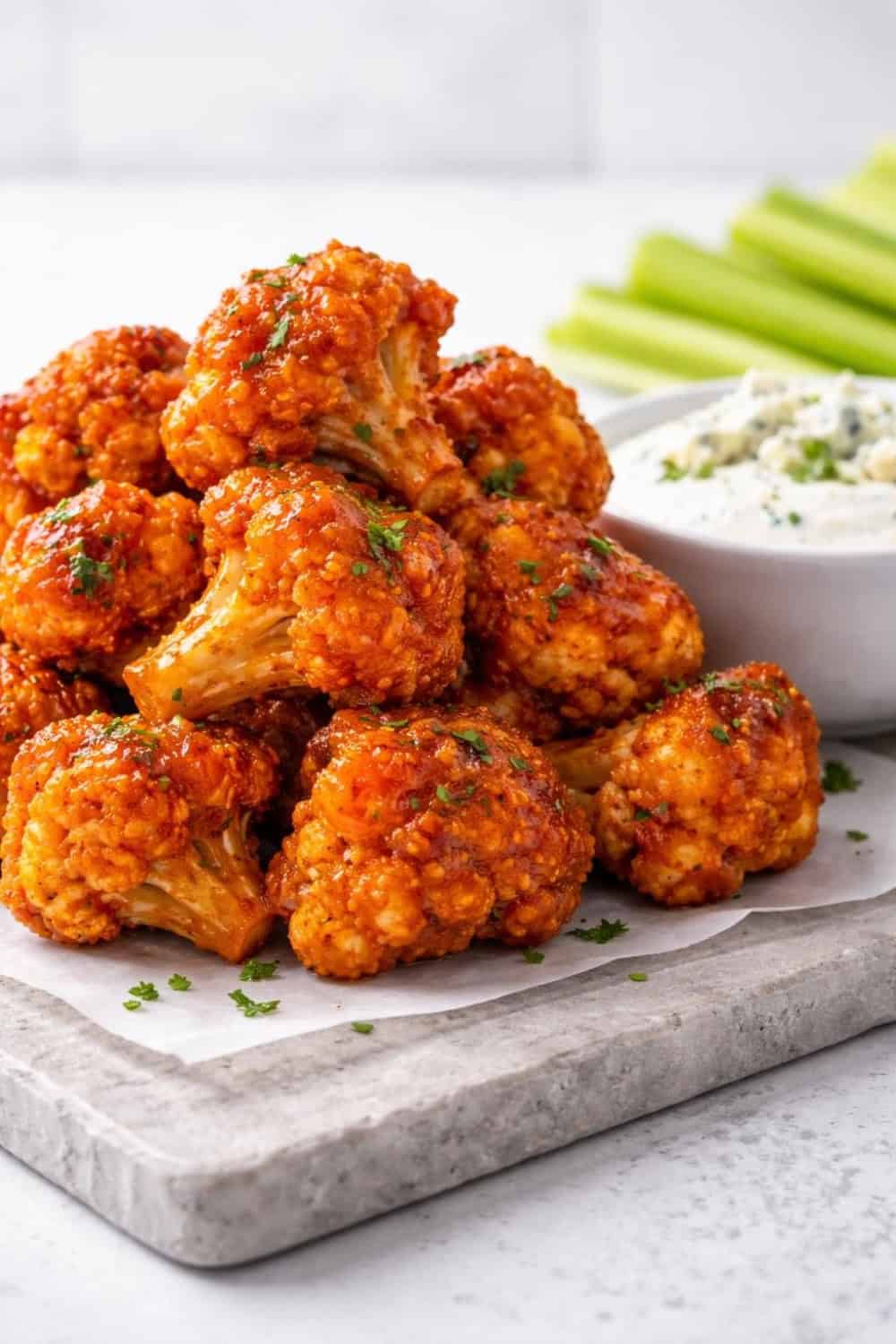 Air Fryer Buffalo Cauliflower Bites
