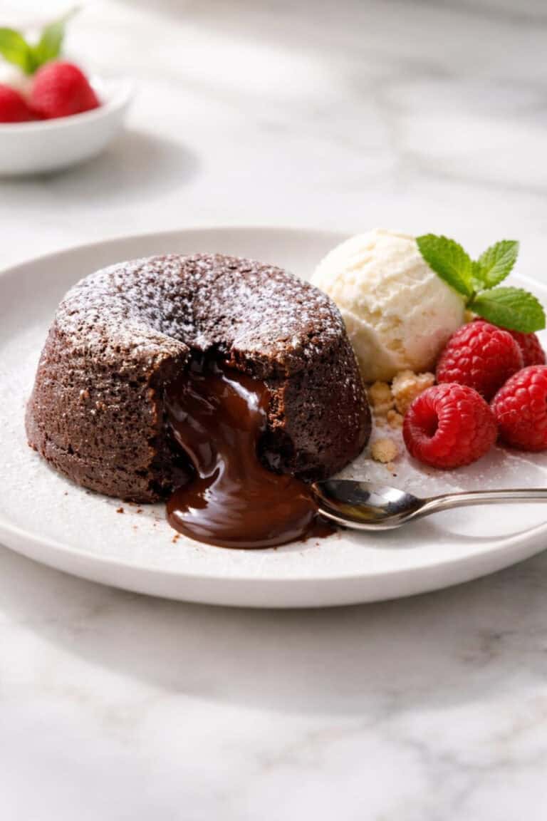 Air Fryer Chocolate Lava Cake
