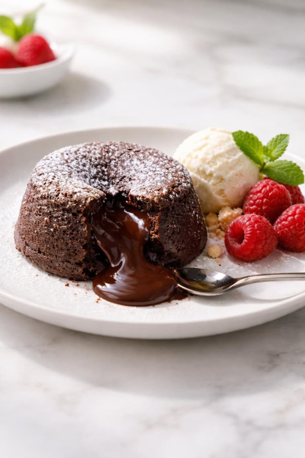 Air Fryer Chocolate Lava Cake