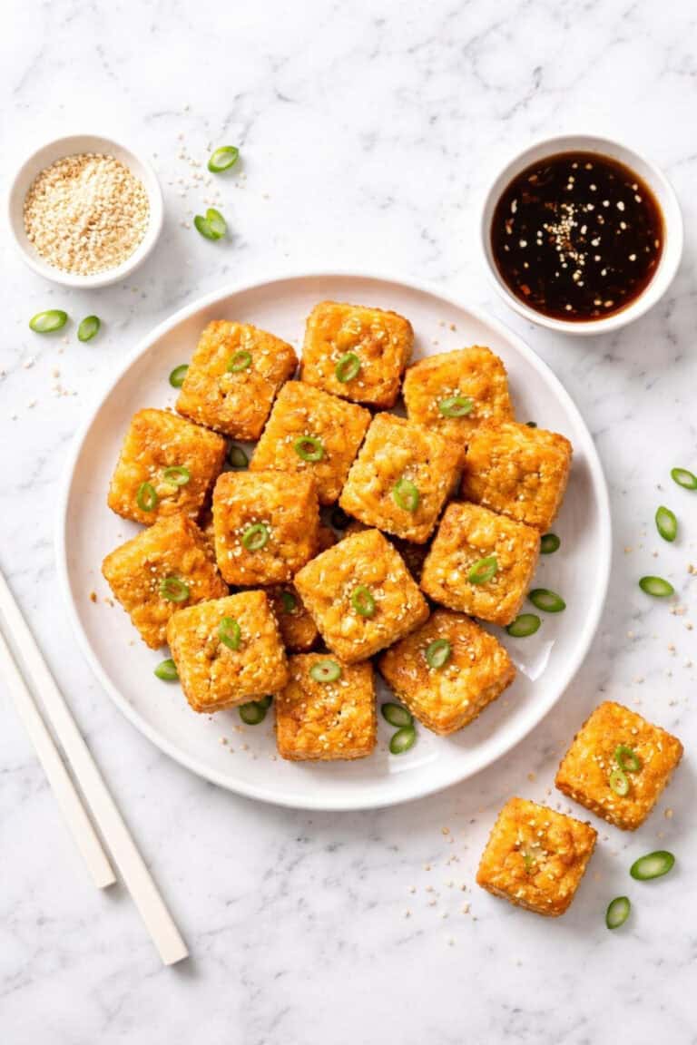 Crispy Air Fryer Tofu Nuggets