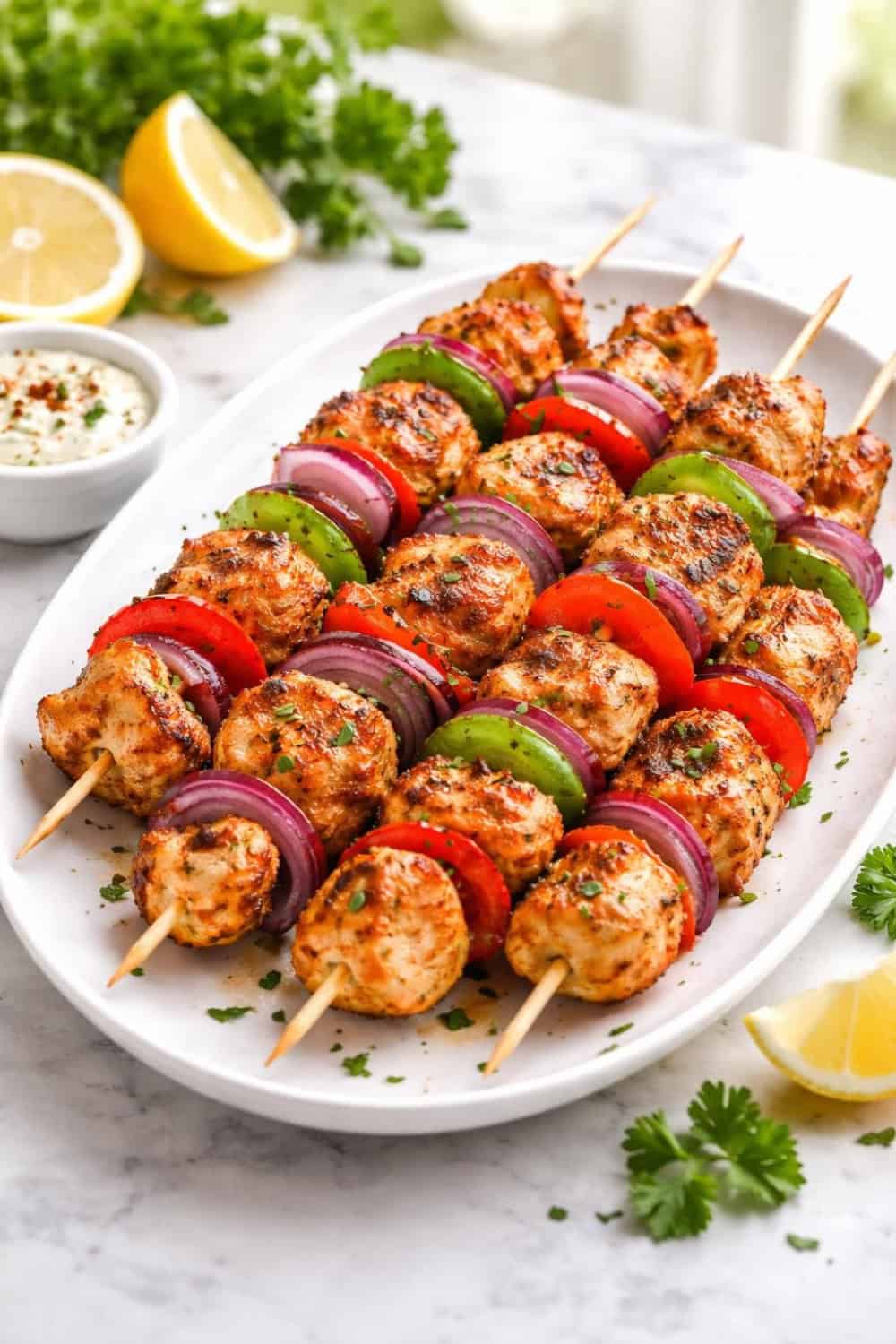 Easy Air Fryer Chicken Skewers