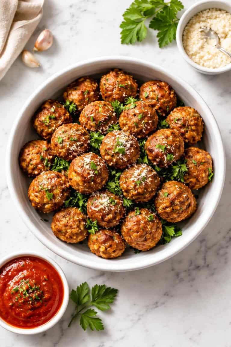 Easy Air Fryer Meatballs