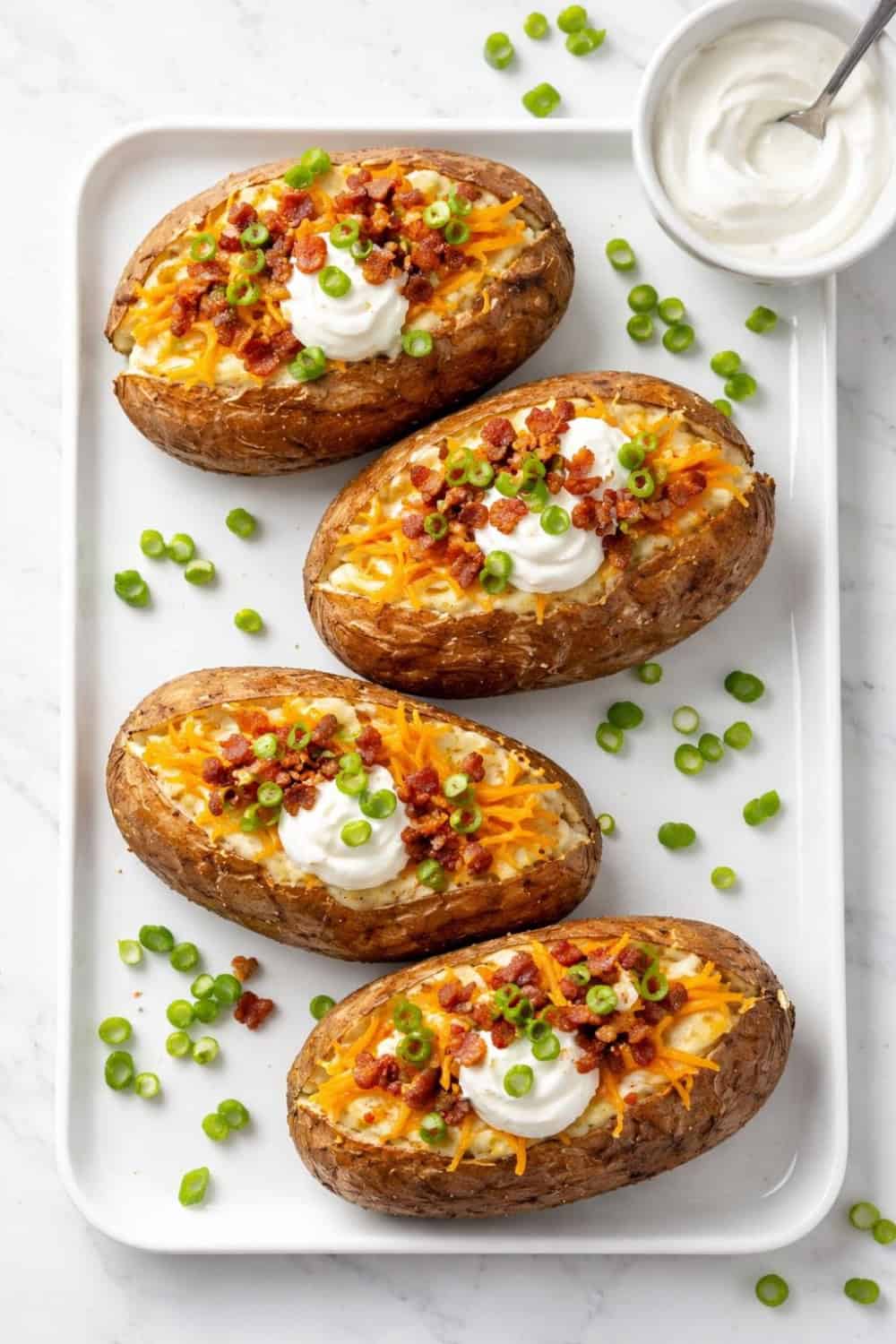 Loaded Air Fryer Baked Potatoes