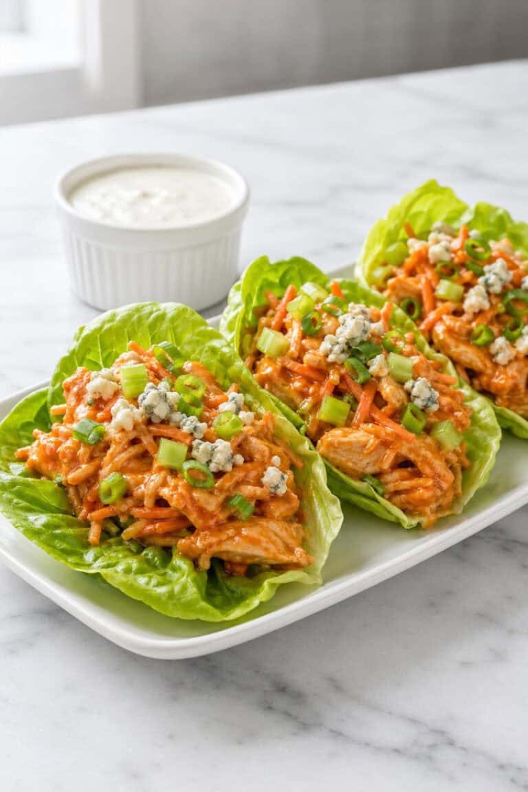 Buffalo Chicken Lettuce Wraps