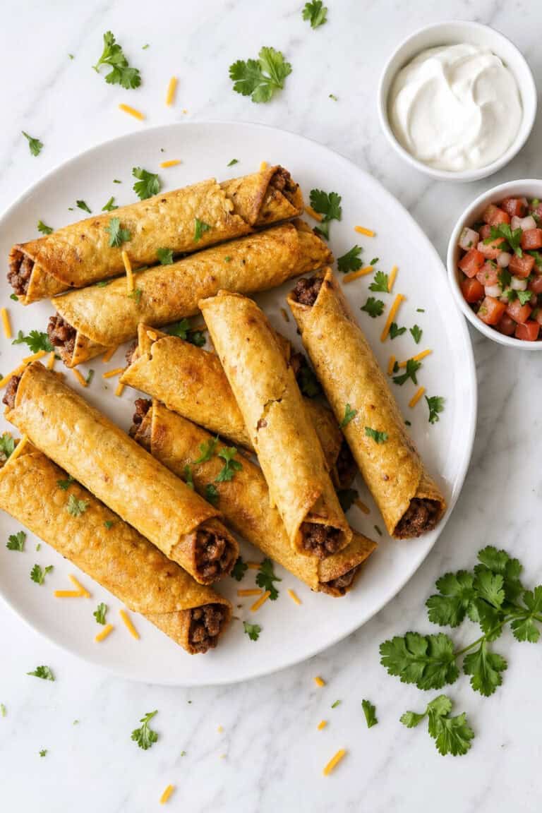 Cheesy Beef Taquitos