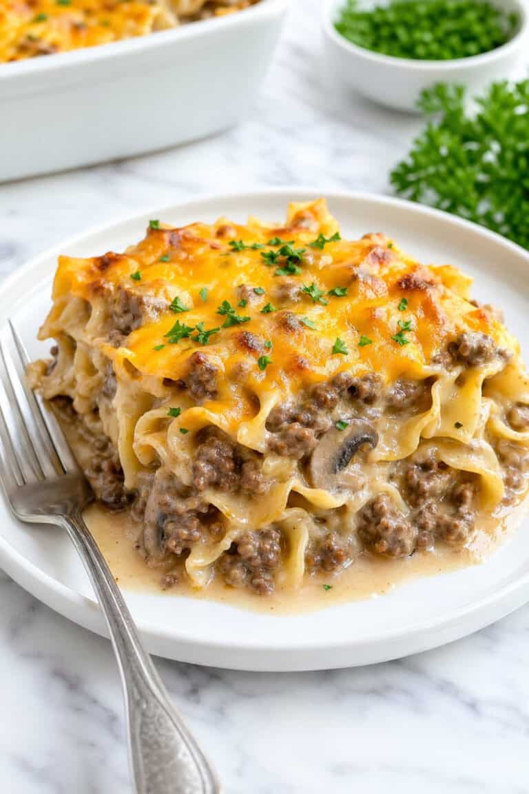 Creamy Beef Noodle Casserole