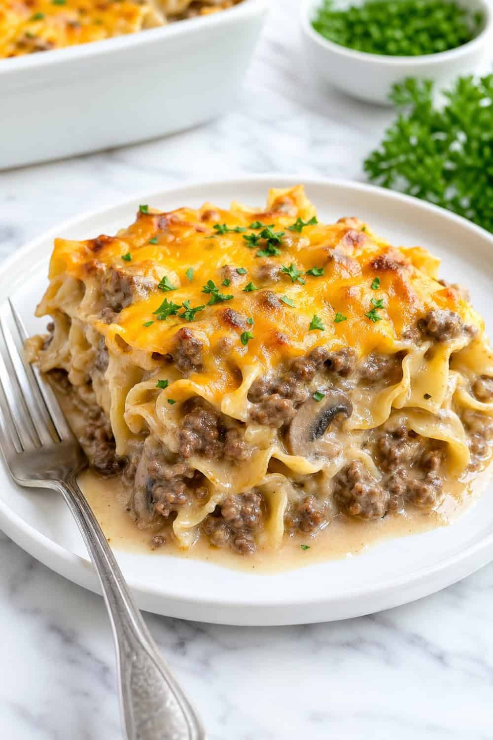 Creamy Beef Noodle Casserole