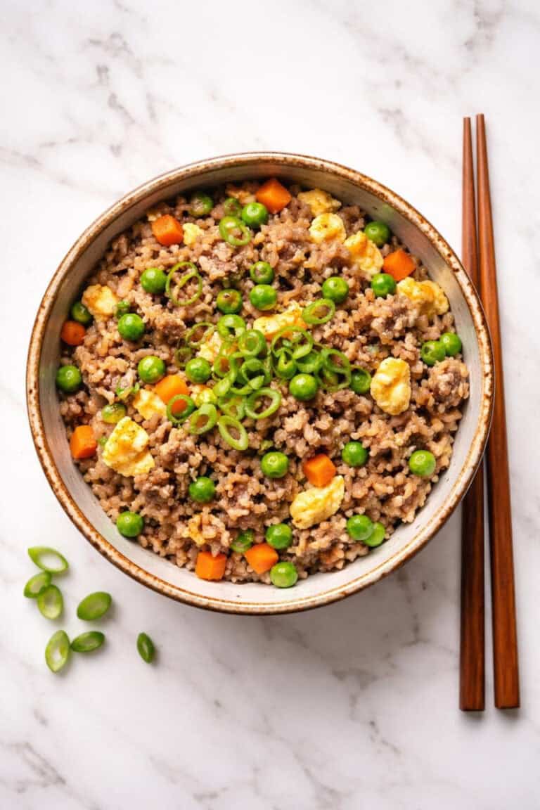 Easy Ground Beef Fried Rice