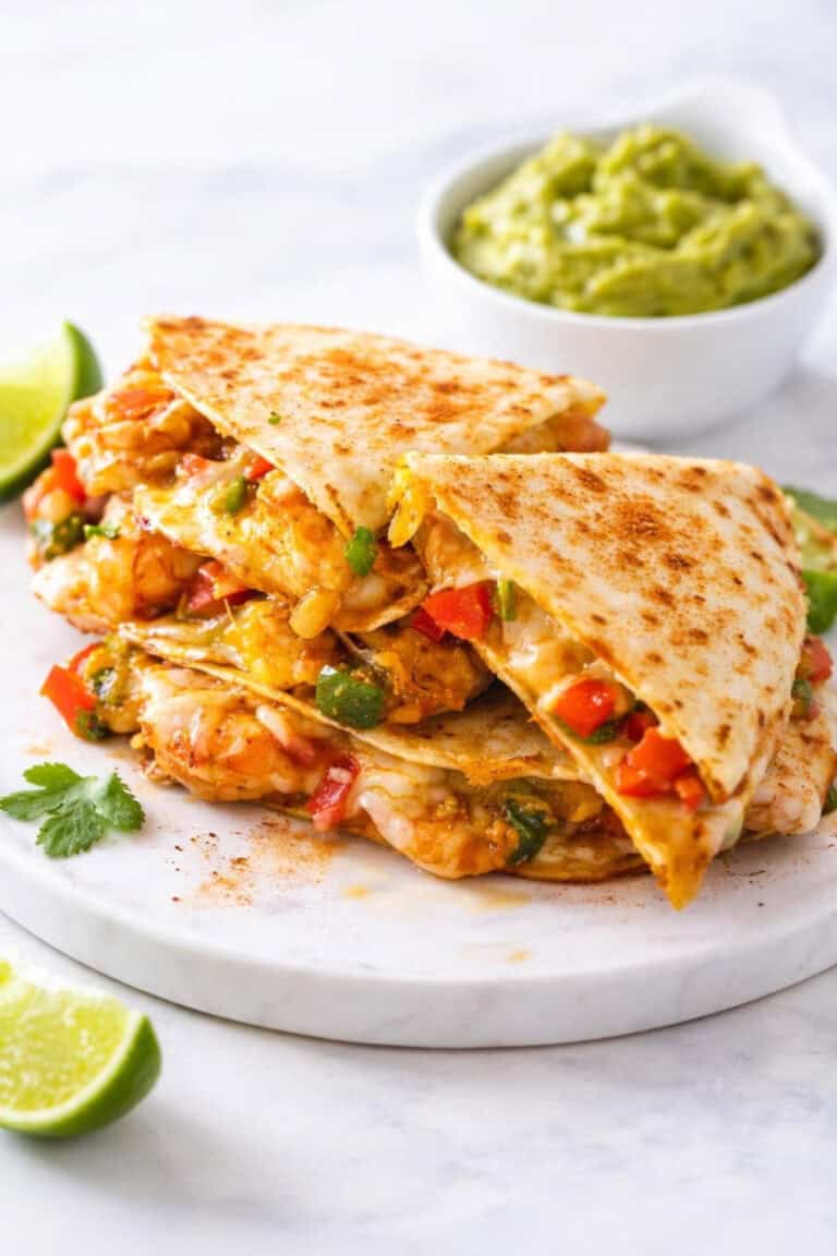 Garlic Butter Shrimp Quesadilla