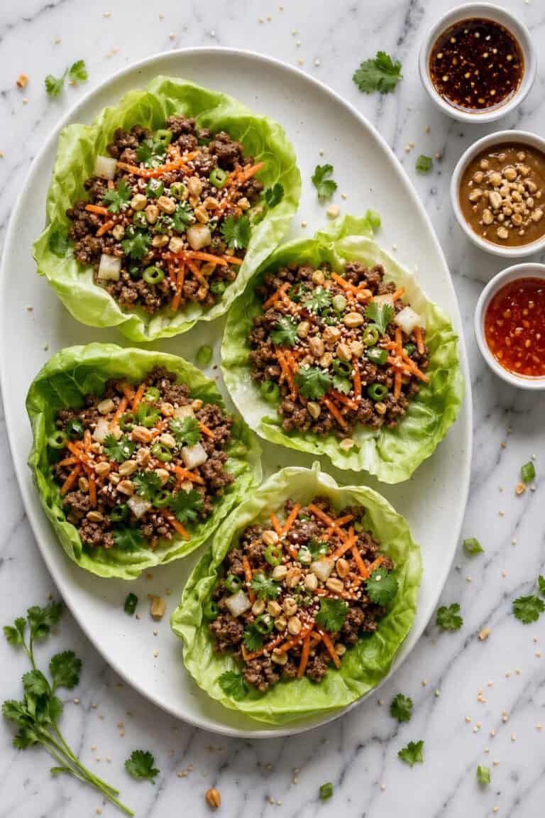 Ground Beef Lettuce Wraps