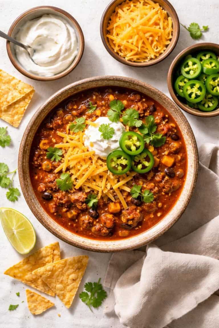 Hearty Beef Taco Soup