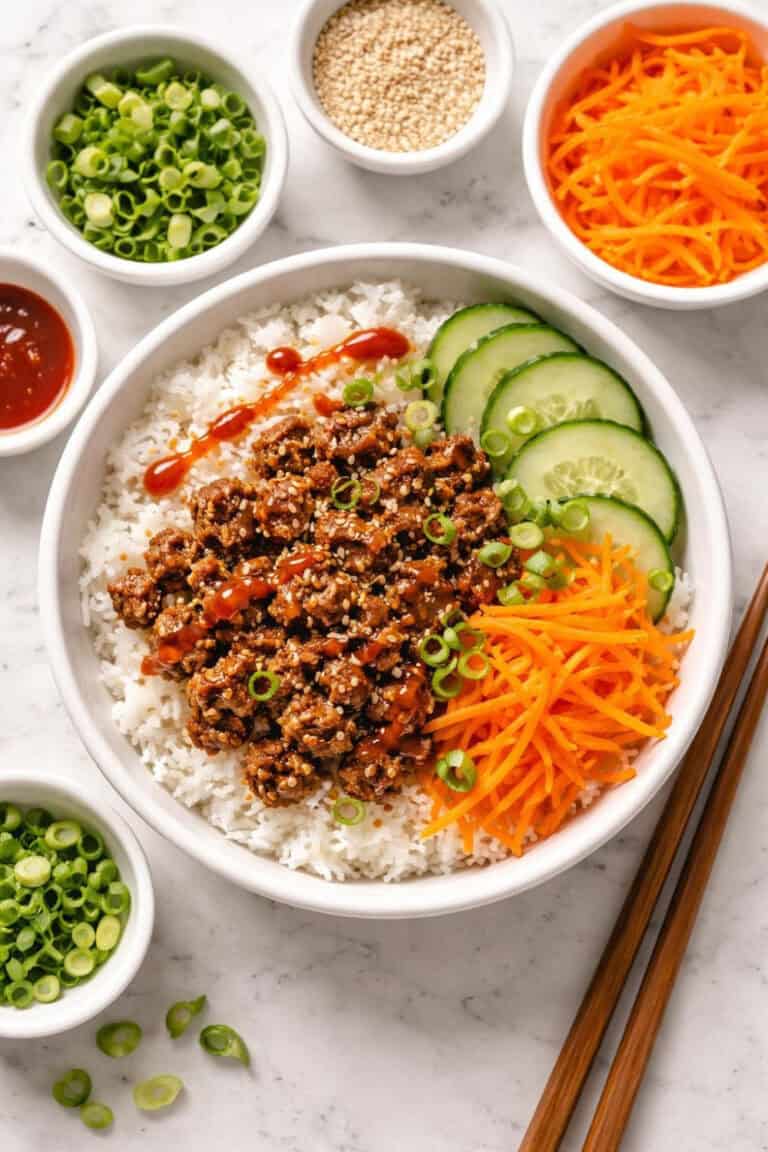 Korean Ground Beef Bulgogi Bowl