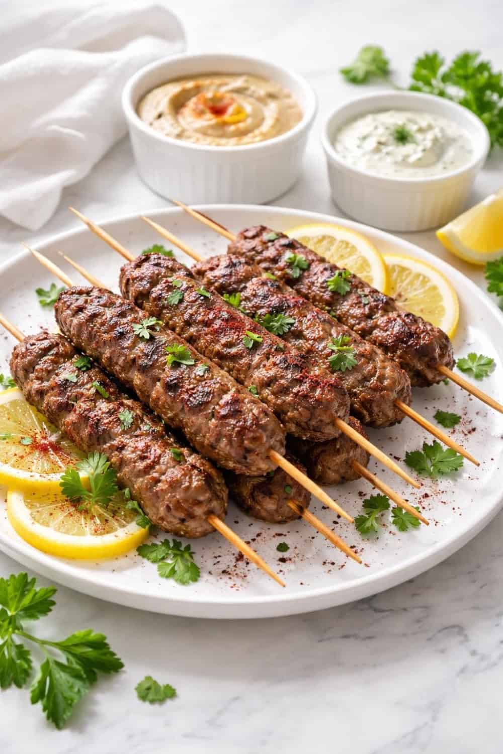 Middle Eastern Beef Kofta Skewers