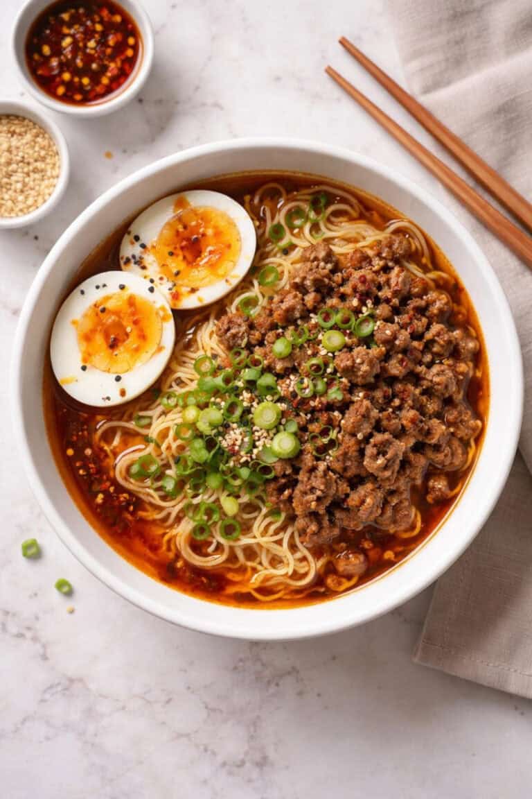 Savory Ground Beef Ramen