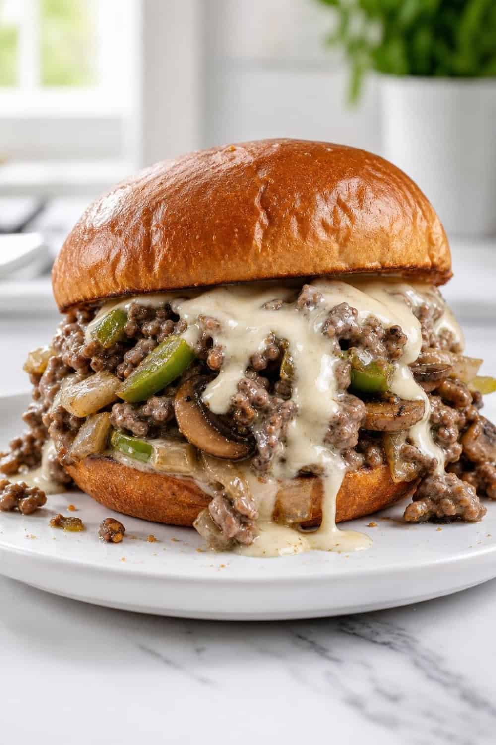 Philly Cheesesteak Sloppy Joes